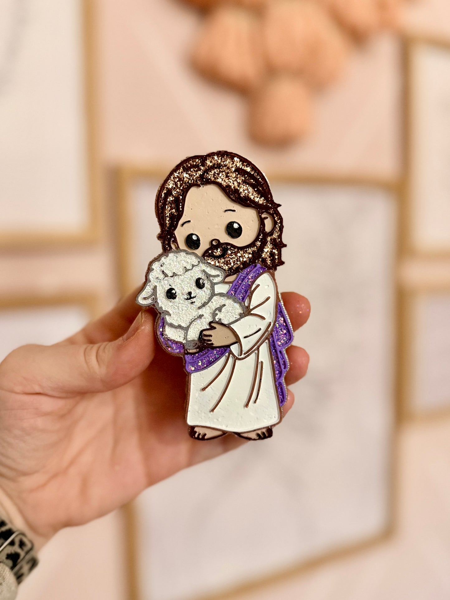 Jesus with Lamb Freshie MOLD