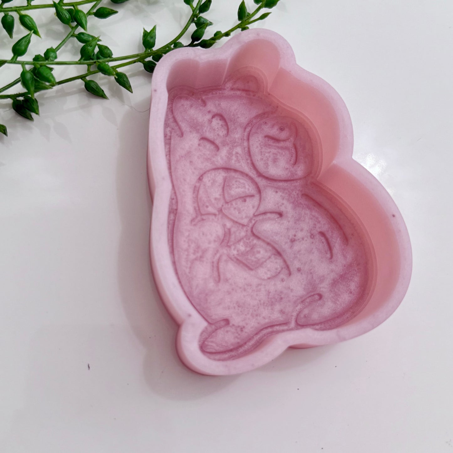 Candy Cane Capybara Freshie Mold