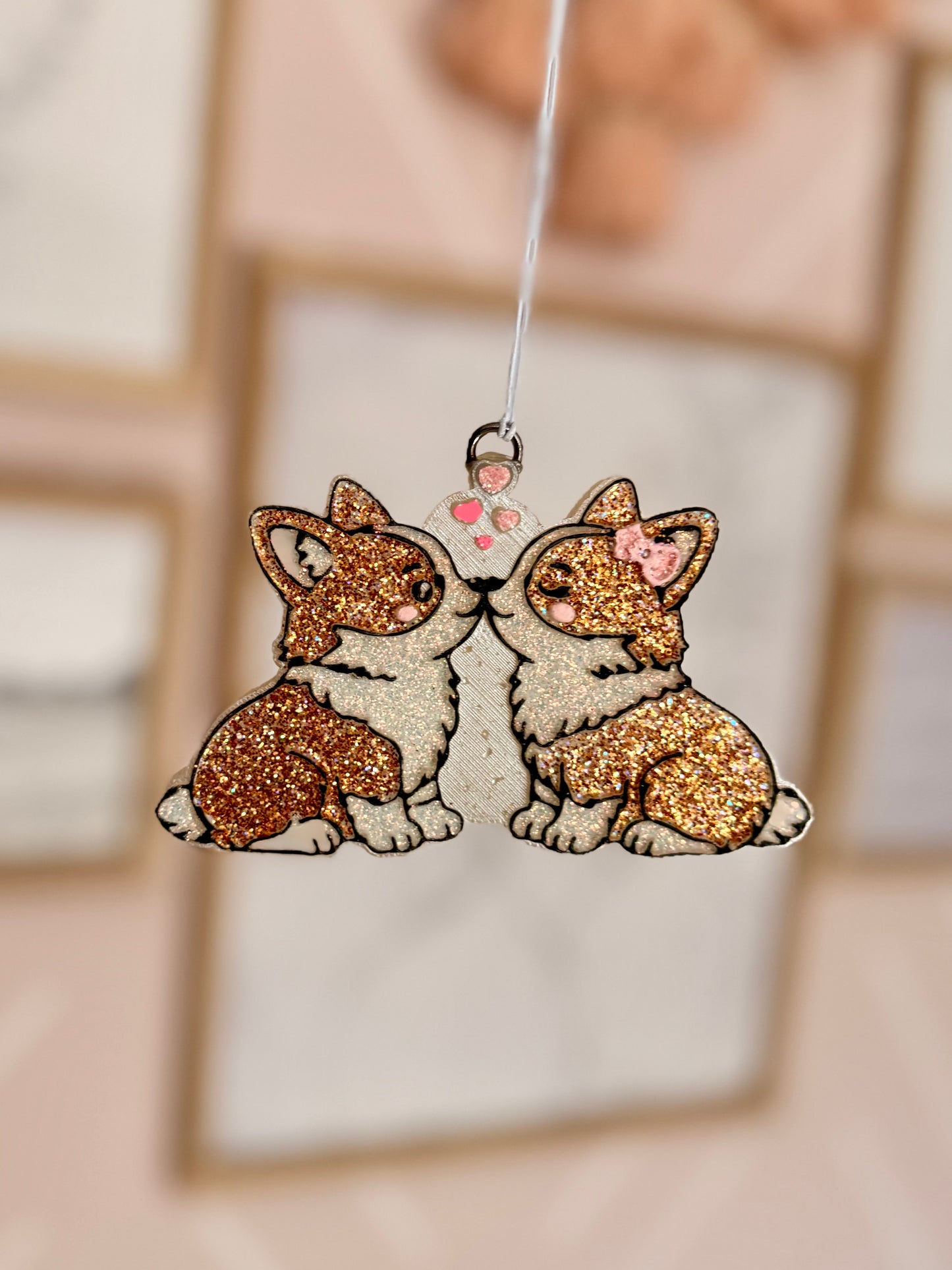 Kissing corgis Freshie MOLD