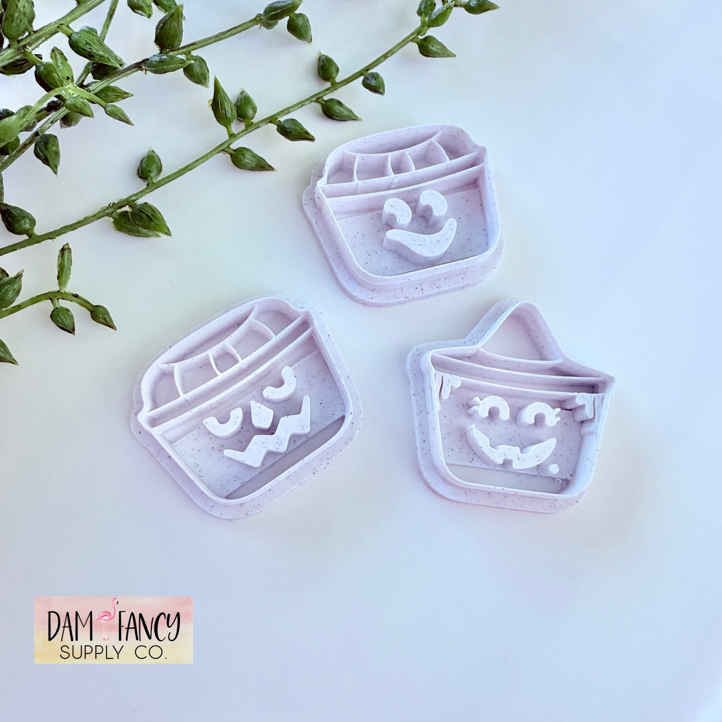 Halloween Buckets Clay Earring Cutters