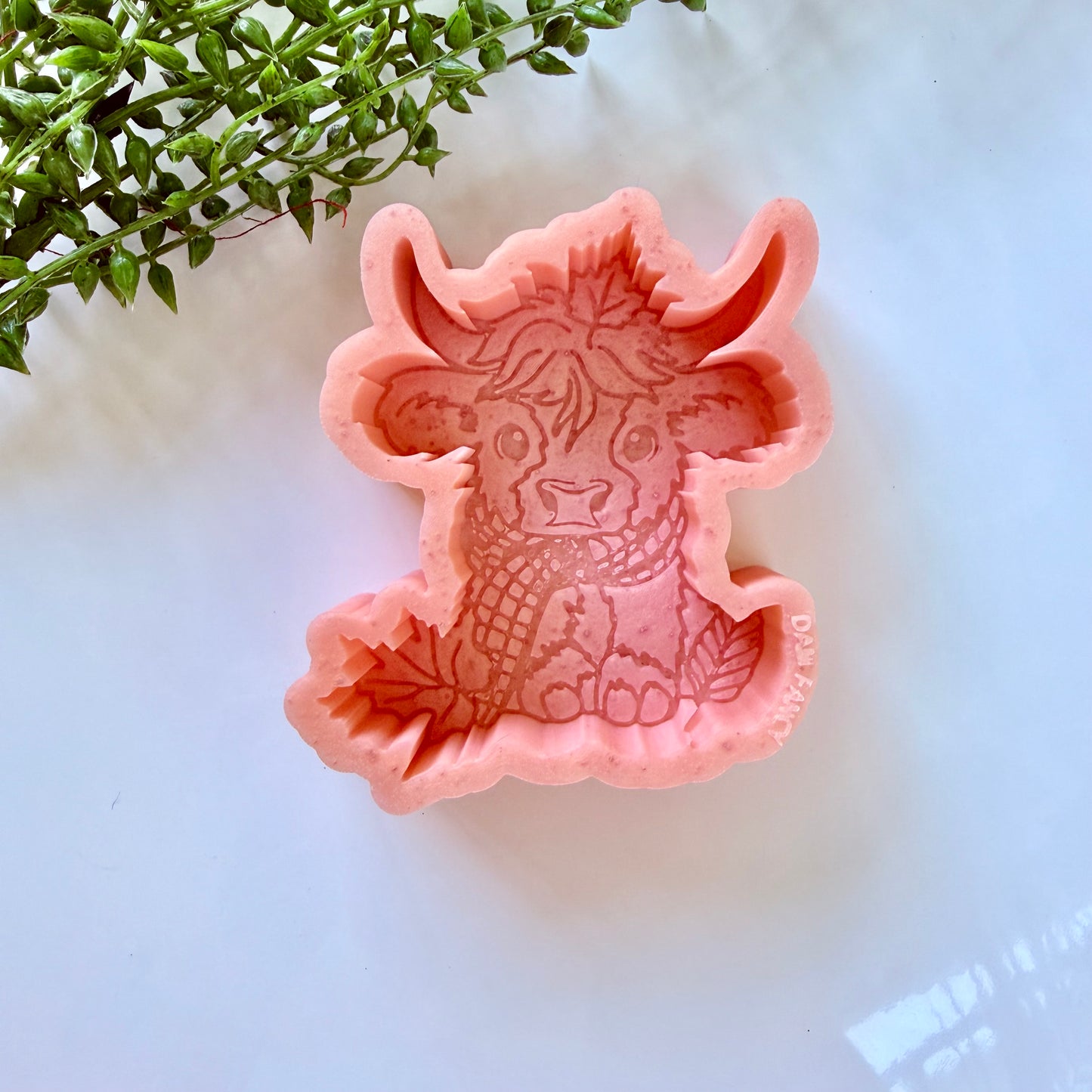 Cow with scarf Freshie Mold