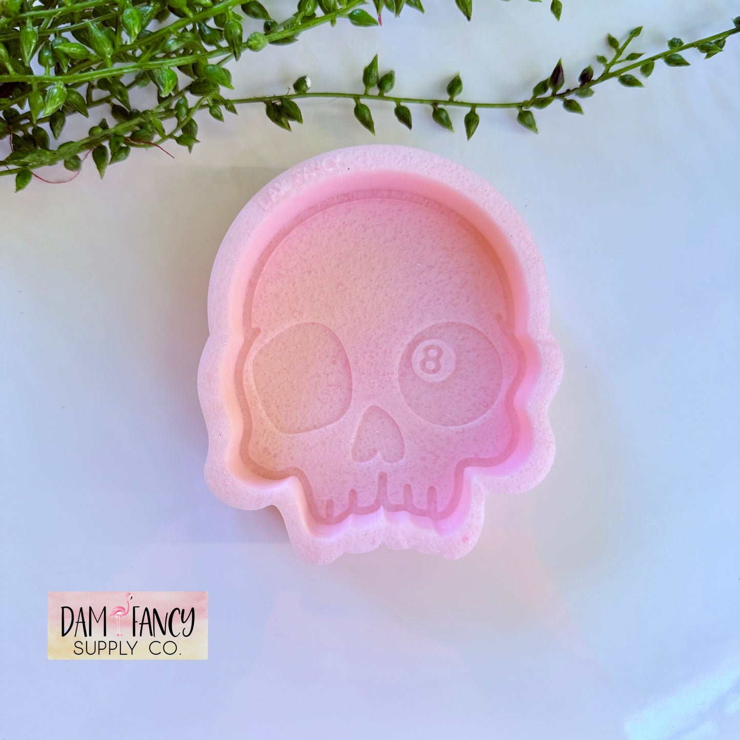 8 Ball Skull Freshie Mold