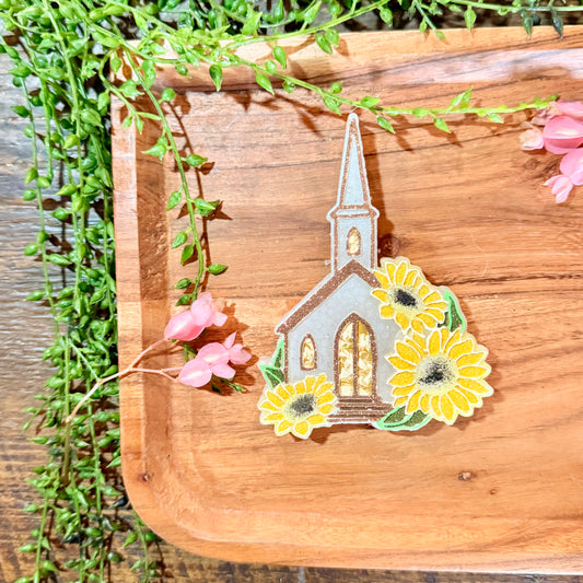 Forward Facing Sunflower Church Freshie MOLD