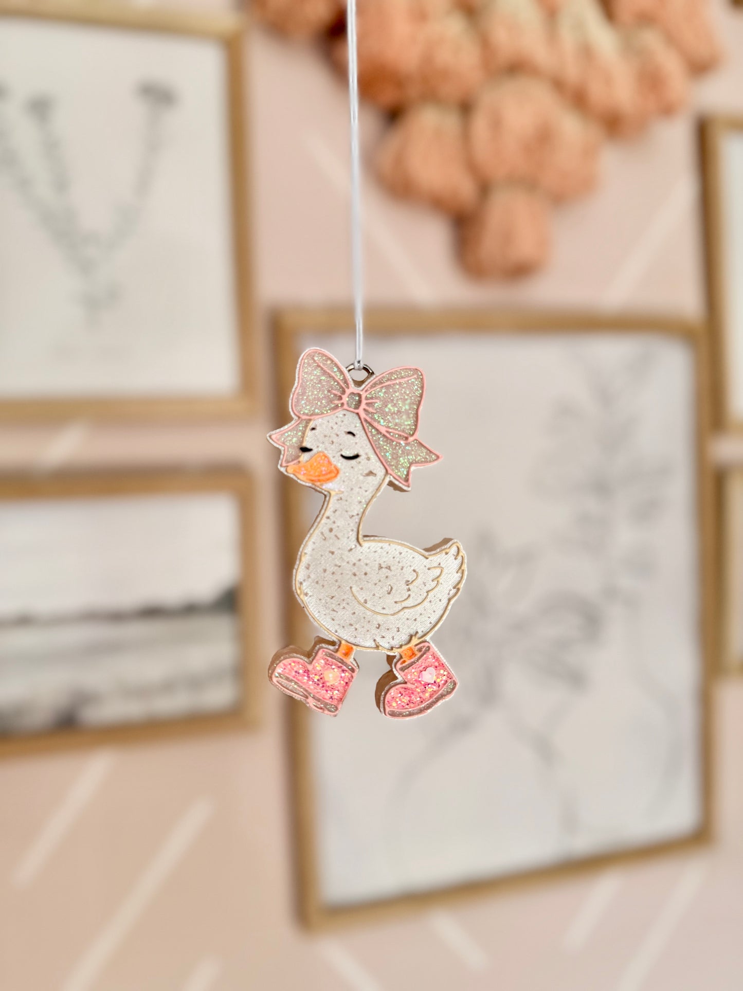 Sweet Duck with Bow & Heart Boots Freshie MOLD