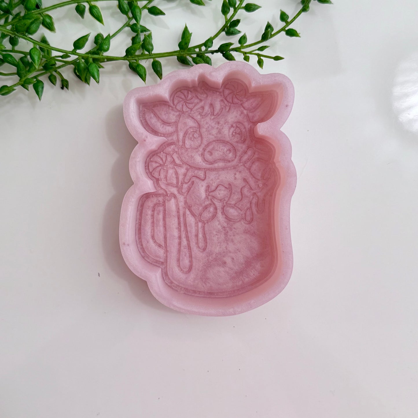 Peppermint Cow in Mug Freshie Mold