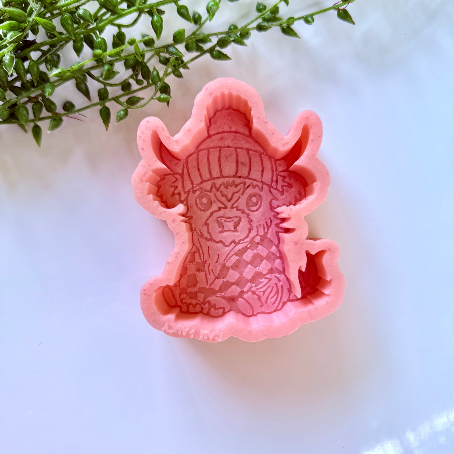 Cow with checkered blanket  Freshie Mold