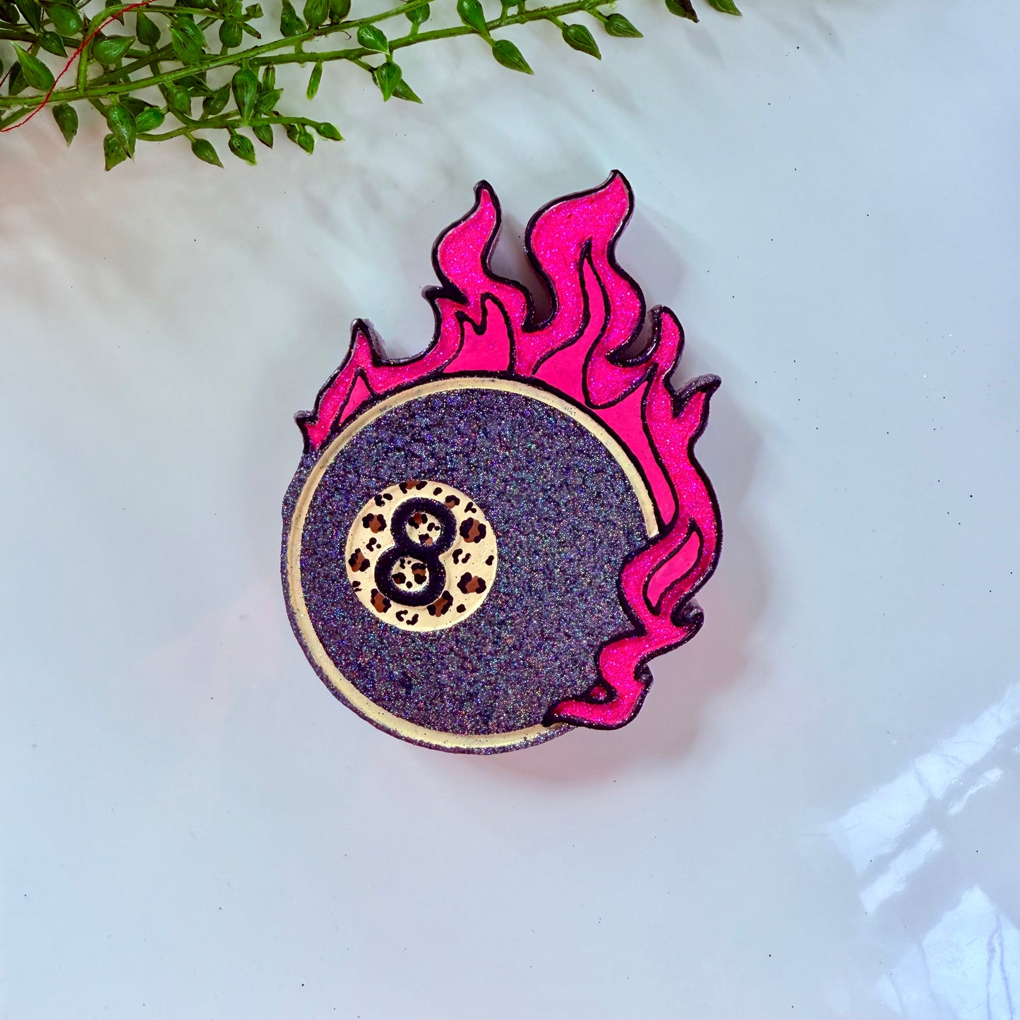 Flame 8 Ball Freshie Mold