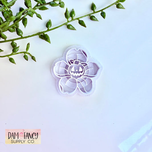 Pumpkin Flower Clay Earring Cutters
