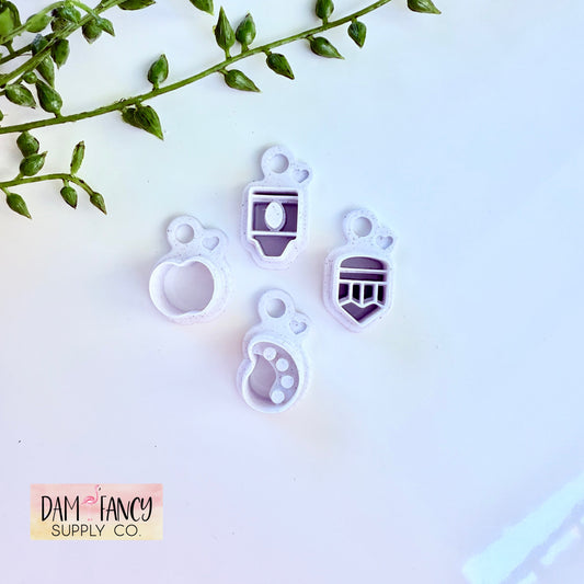 Chubby School Supplies Clay Earring Cutters