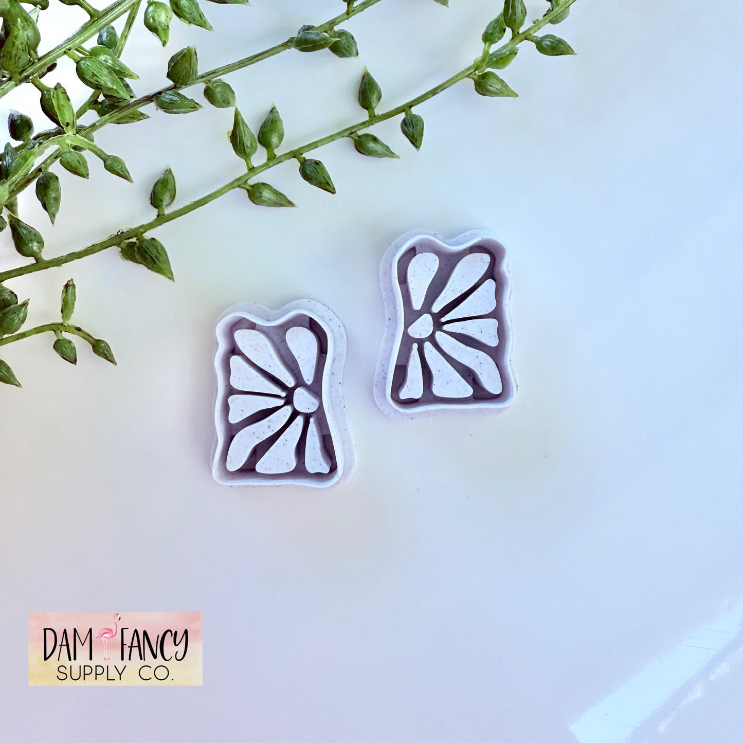 Boho Organic Flowers Clay Earring Cutters