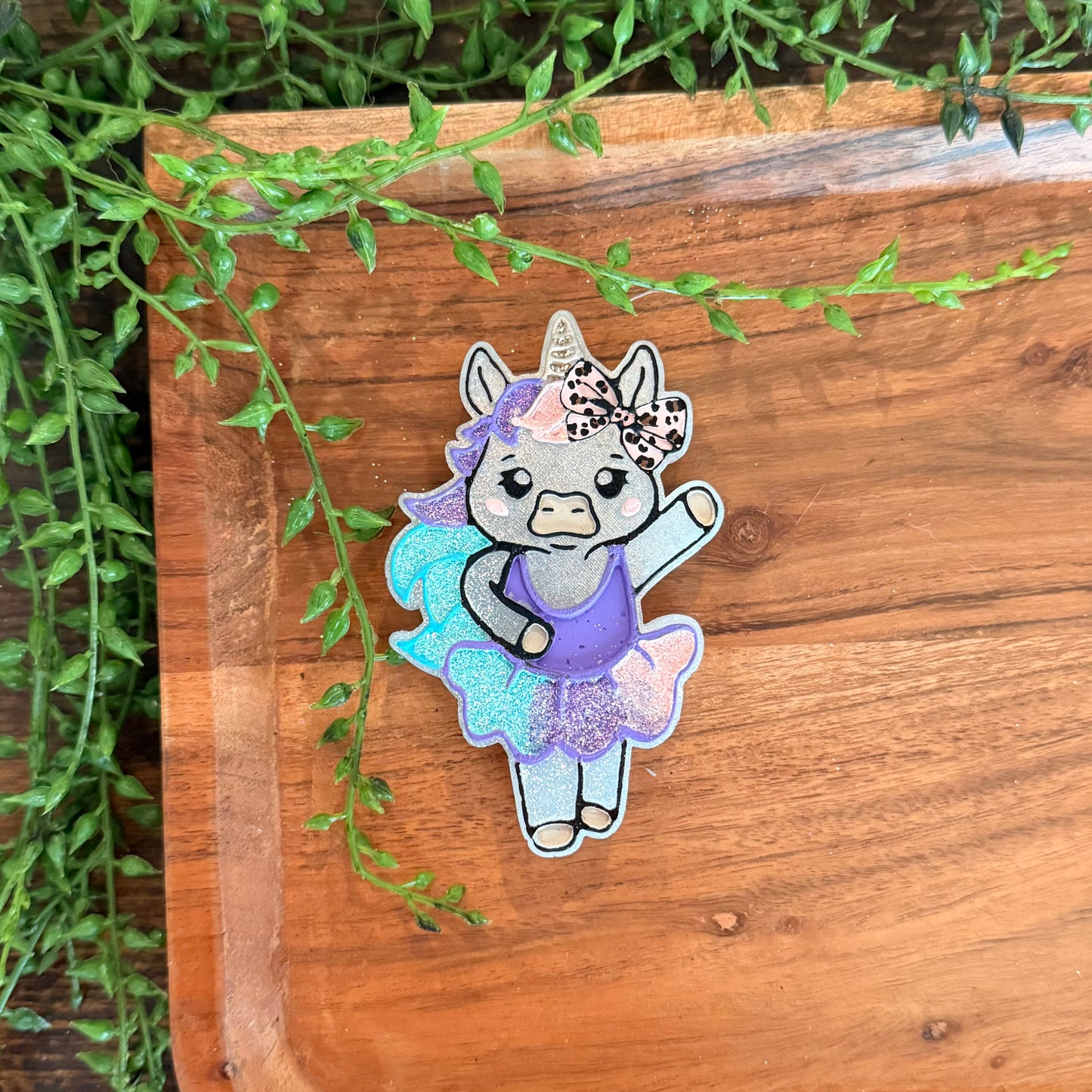 Unicorn Ballerina with Bow Freshie MOLD