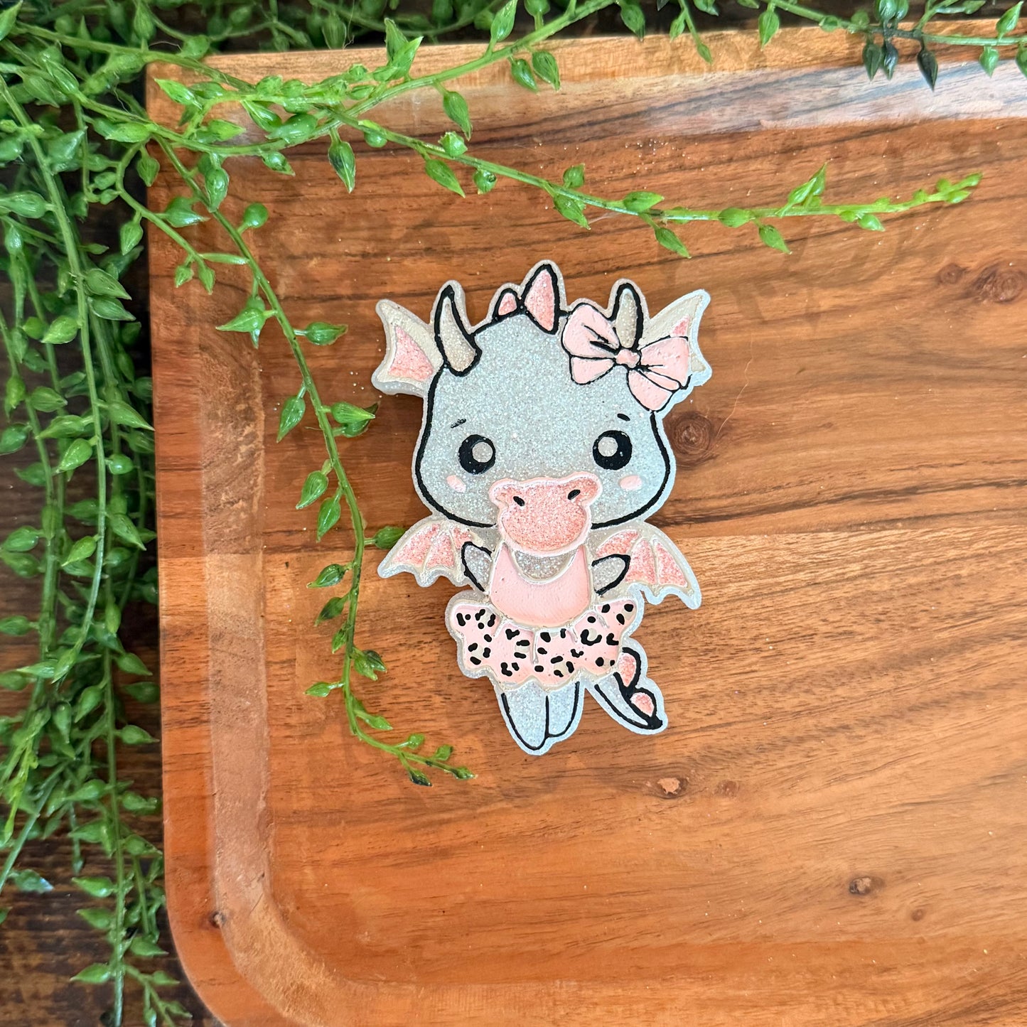 Dragon Ballerina with Bow Freshie MOLD