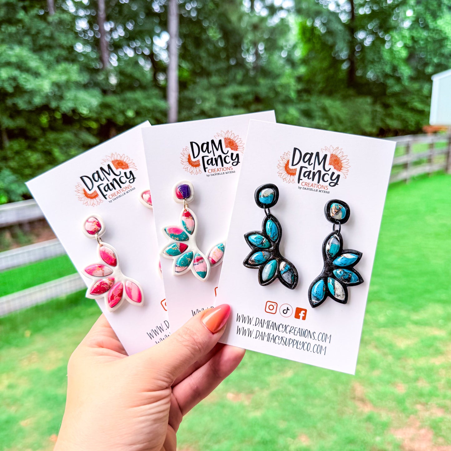 Full Bezel Earring set