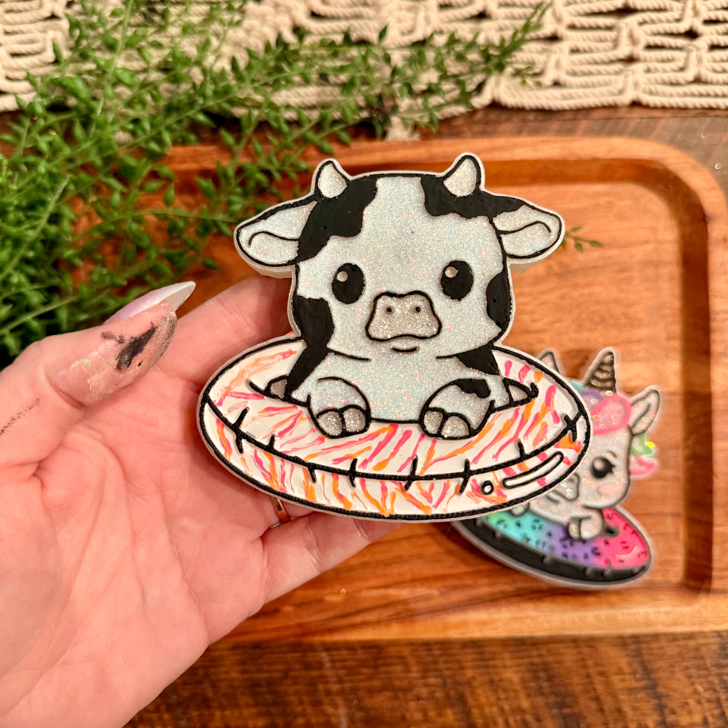 Cow in Pool Float Freshie MOLD