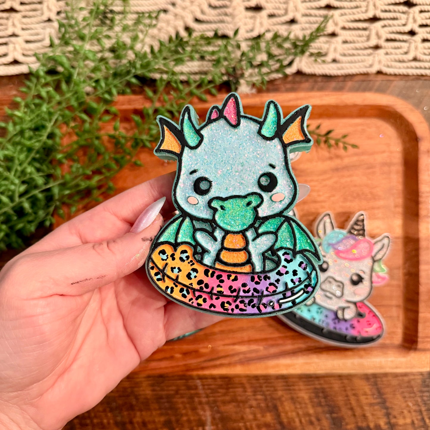 Dragon in Pool Float Freshie MOLD