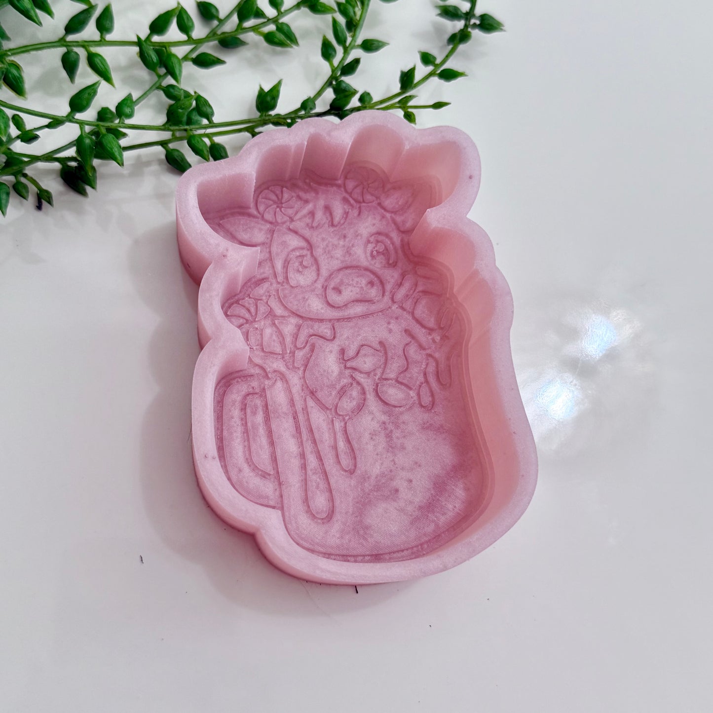 Peppermint Cow in Mug Freshie Mold