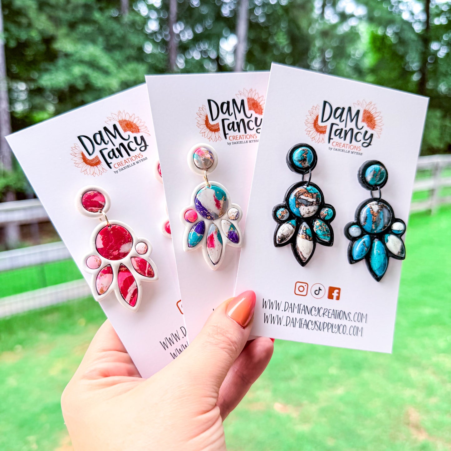 Full Bezel Earring set