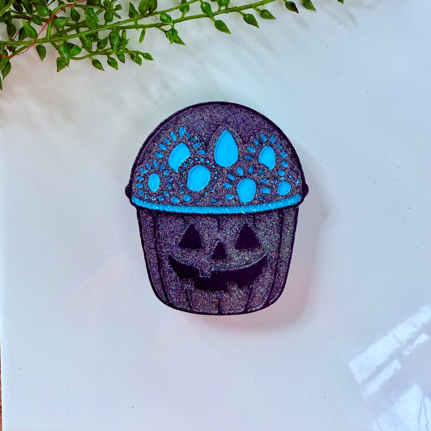 Turquoise Pumpkin Pail Freshie Mold