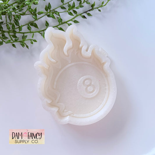Flame 8 Ball Freshie Mold