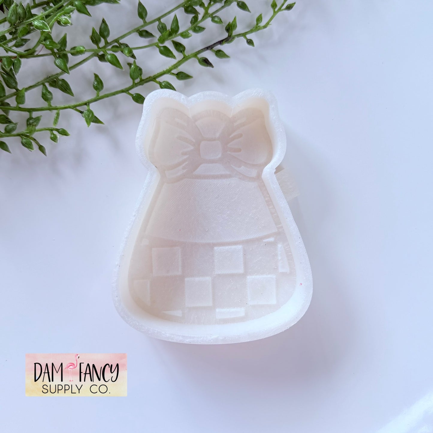 Candy Corn W/Bow Freshie Mold